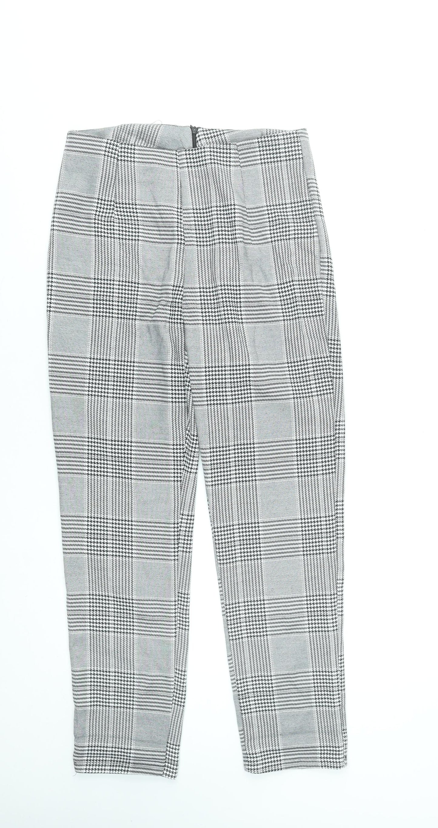 Parisian Women’s Grey Check Slim Fit Trousers Size 10