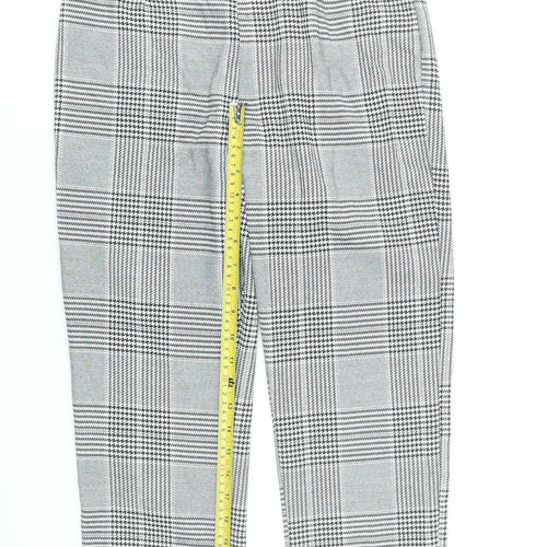 Parisian Women’s Grey Check Slim Fit Trousers Size 10