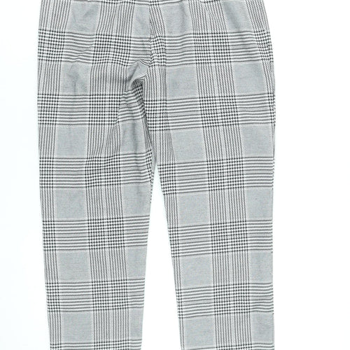 Parisian Women’s Grey Check Slim Fit Trousers Size 10