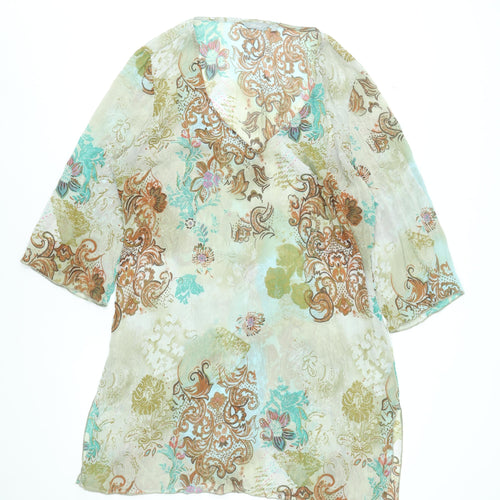 Marks and Spencer Per Una Women's Multicoloured Floral Blouse XL