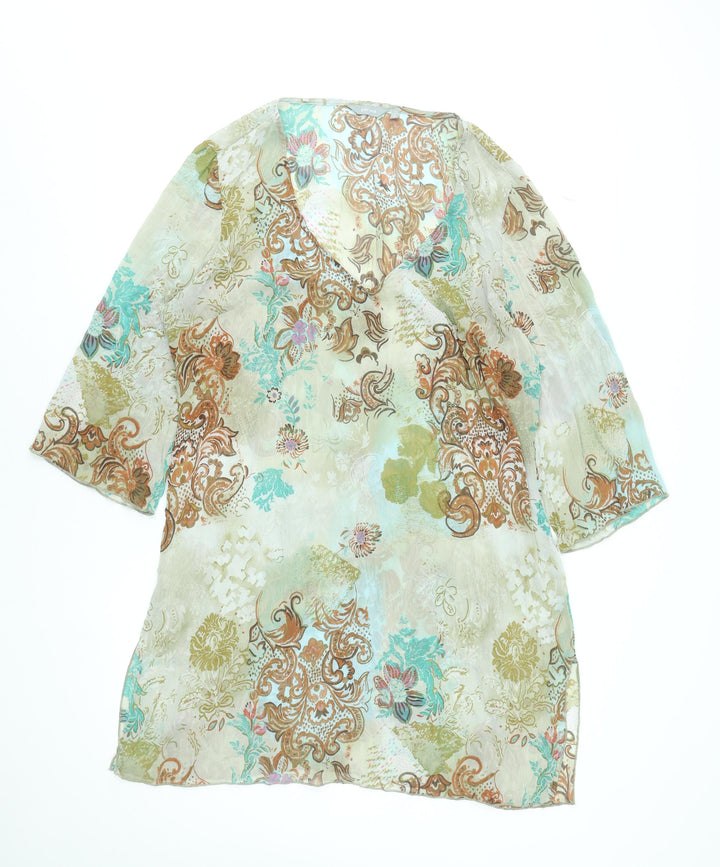 Marks and Spencer Per Una Women's Multicoloured Floral Blouse XL