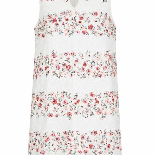 Lamorena Women’s Ivory Floral Lace Shift Dress Size 14