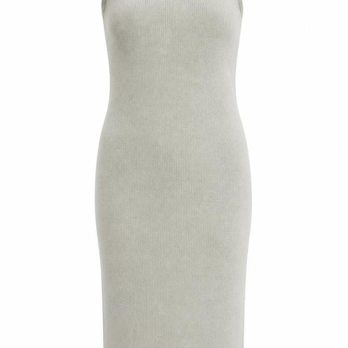 H&M Women’s Beige Sleeveless Knit Bodycon Midi Dress XS