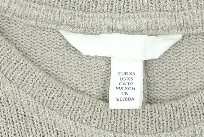 H&M Women’s Beige Sleeveless Knit Bodycon Midi Dress XS