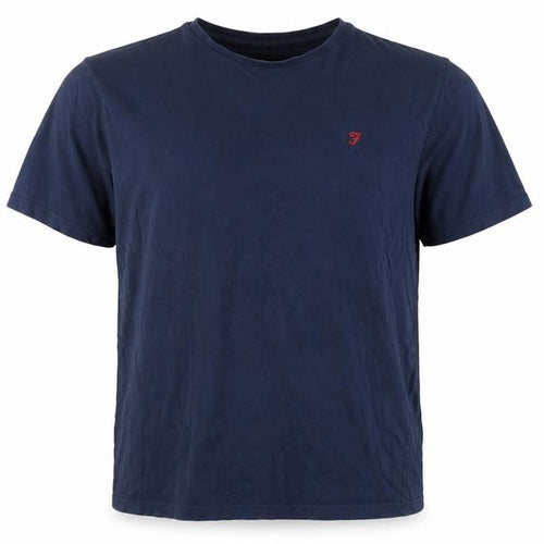 Farah Men’s Blue Cotton Crew Neck Lounge T-Shirt XL