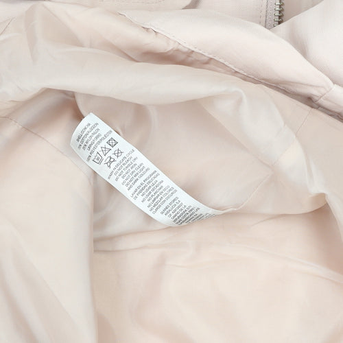 Gallery Women's Beige Hooded Long Parka Coat Size 10