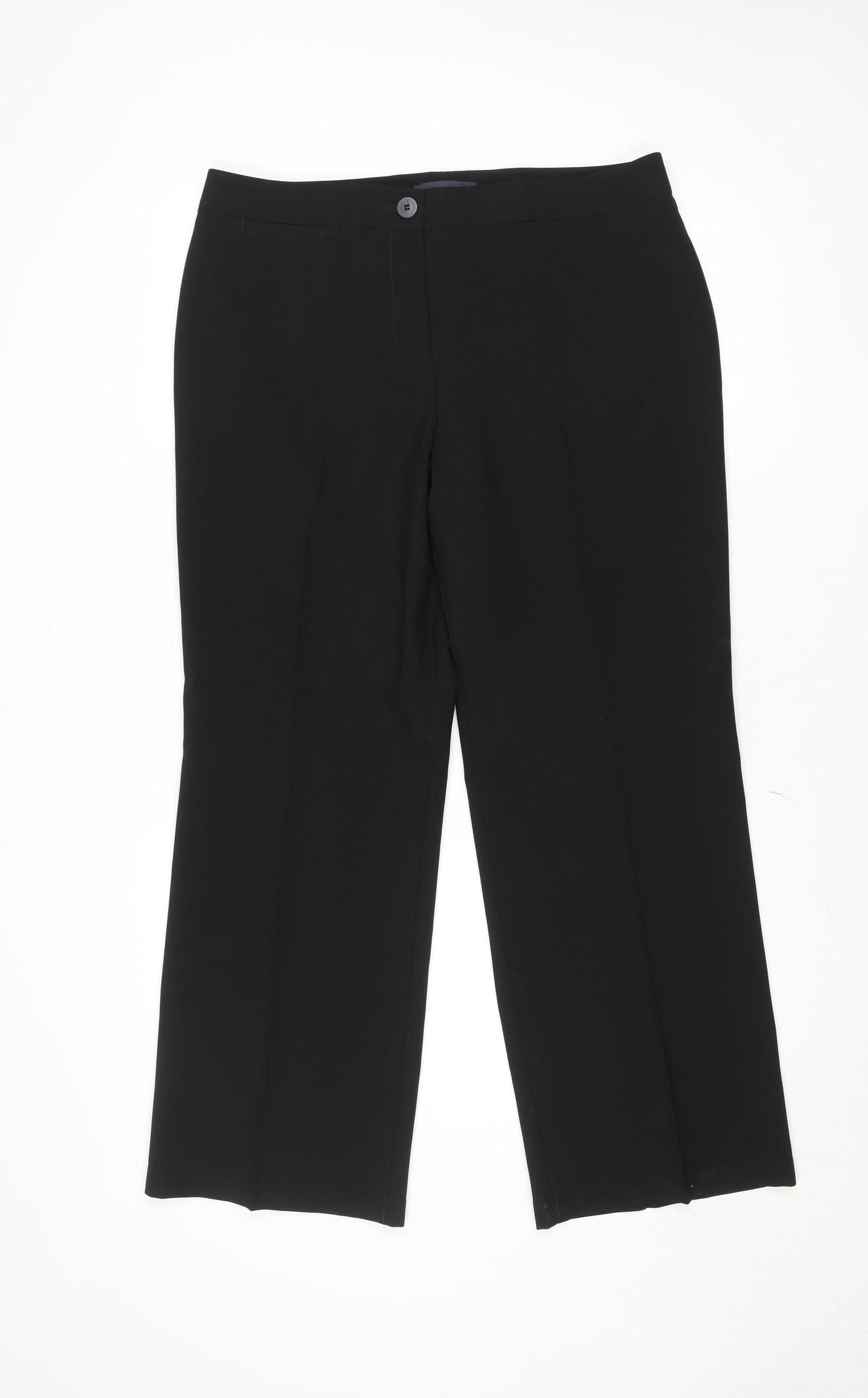 Marks and Spencer Women's Black Size 14 Short Dress Pants
