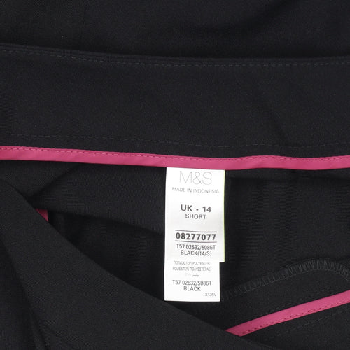 Marks and Spencer Women's Black Size 14 Short Dress Pants
