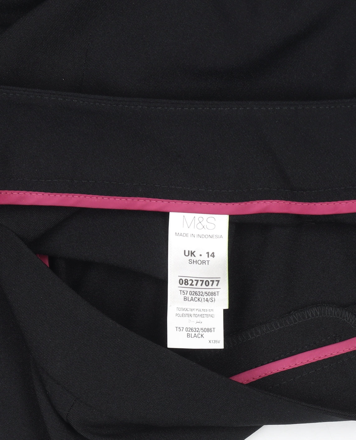 Marks and Spencer Women's Black Size 14 Short Dress Pants