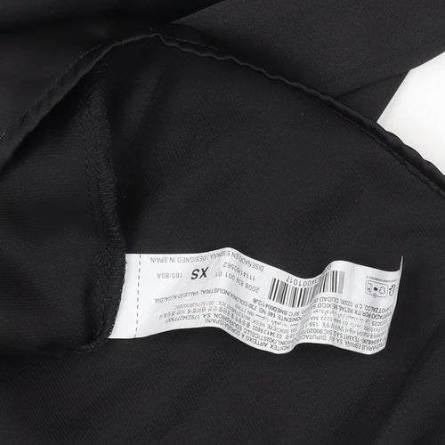 Stradivarius Women's Black XS Satin Button-Up Shirt