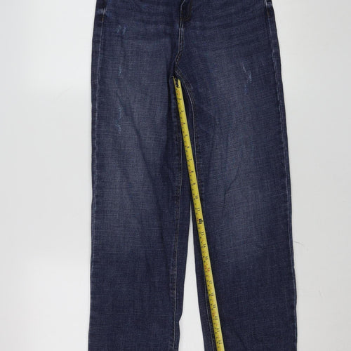Name It Girls Blue Straight Leg Denim Jeans Size 16 Years Adjustable Waist