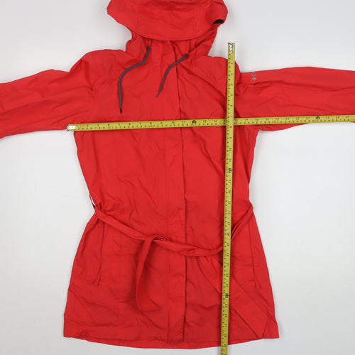 Columbia Women's Red Long Parka Jacket S Waterproof Hooded Coat