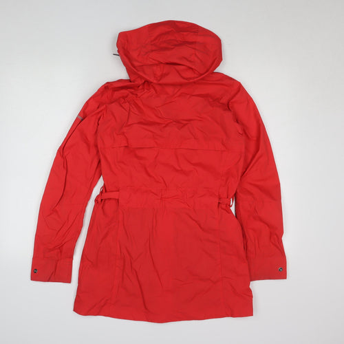 Columbia Women's Red Long Parka Jacket S Waterproof Hooded Coat