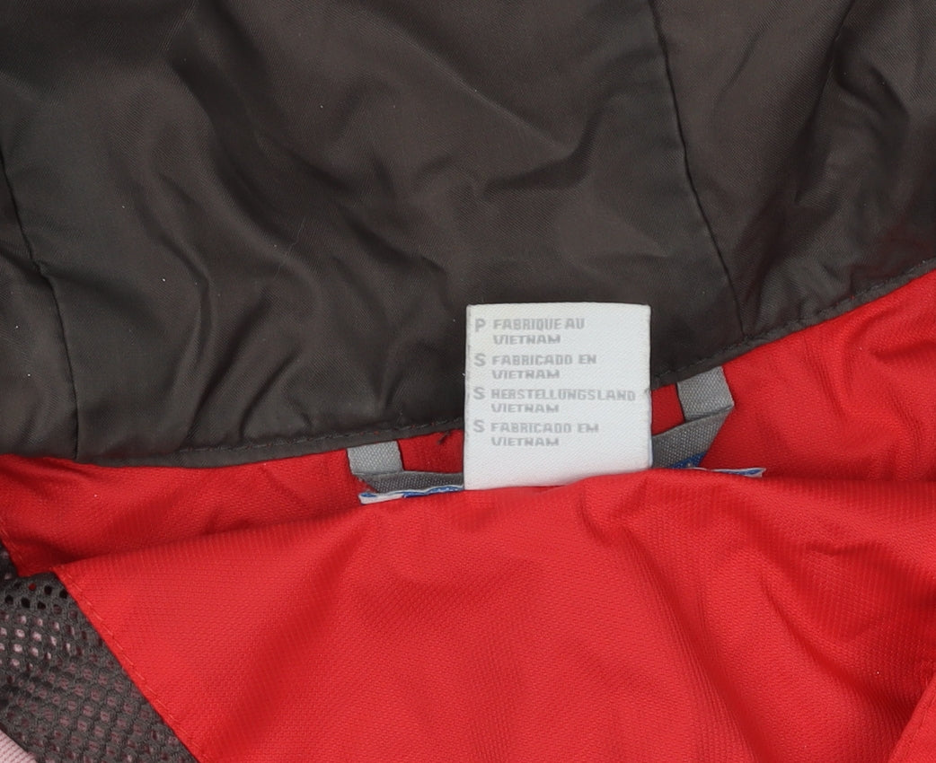 Columbia Women's Red Long Parka Jacket S Waterproof Hooded Coat