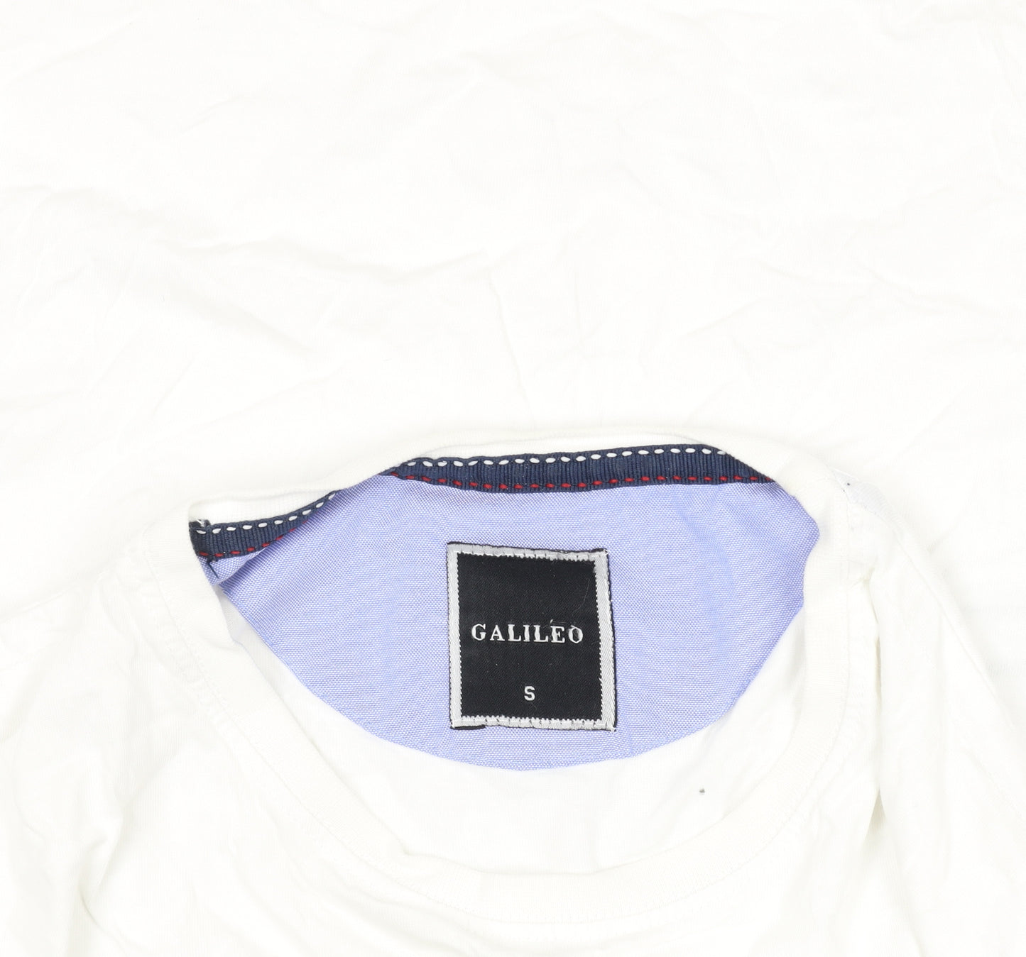 Galileo Men's White Sailing Graphic T-Shirt Size S