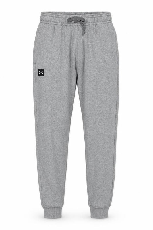Front view of Under Armour Men’s Grey Small ColdGear Sweatpants Jogger Trousers