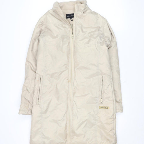 Roberto Celli Women's Beige Size 10 Long Puffer Coat
