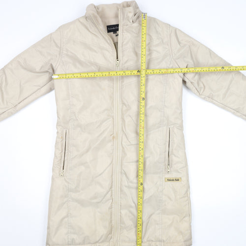 Roberto Celli Women's Beige Size 10 Long Puffer Coat