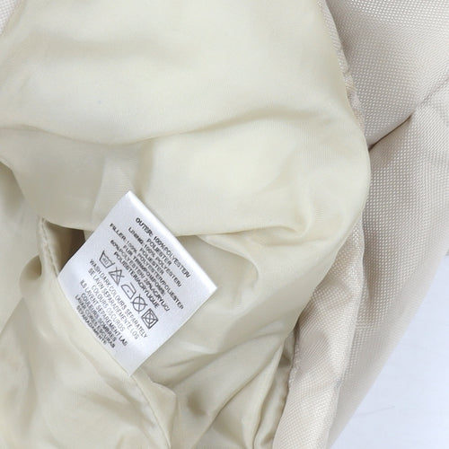Roberto Celli Women's Beige Size 10 Long Puffer Coat