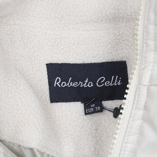 Roberto Celli Women's Beige Size 10 Long Puffer Coat