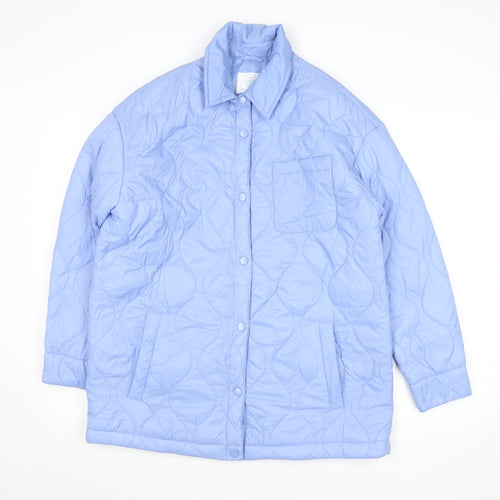 Primark Women’s Blue Quilted Nylon Jacket XS Lightweight Casual