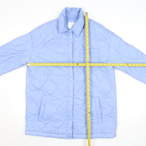 Primark Women’s Blue Quilted Nylon Jacket XS Lightweight Casual