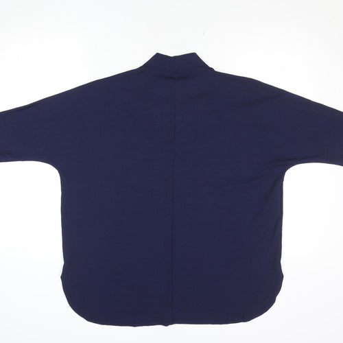 Gallery Women's Blue Kimono Style Jersey Blouse Size L