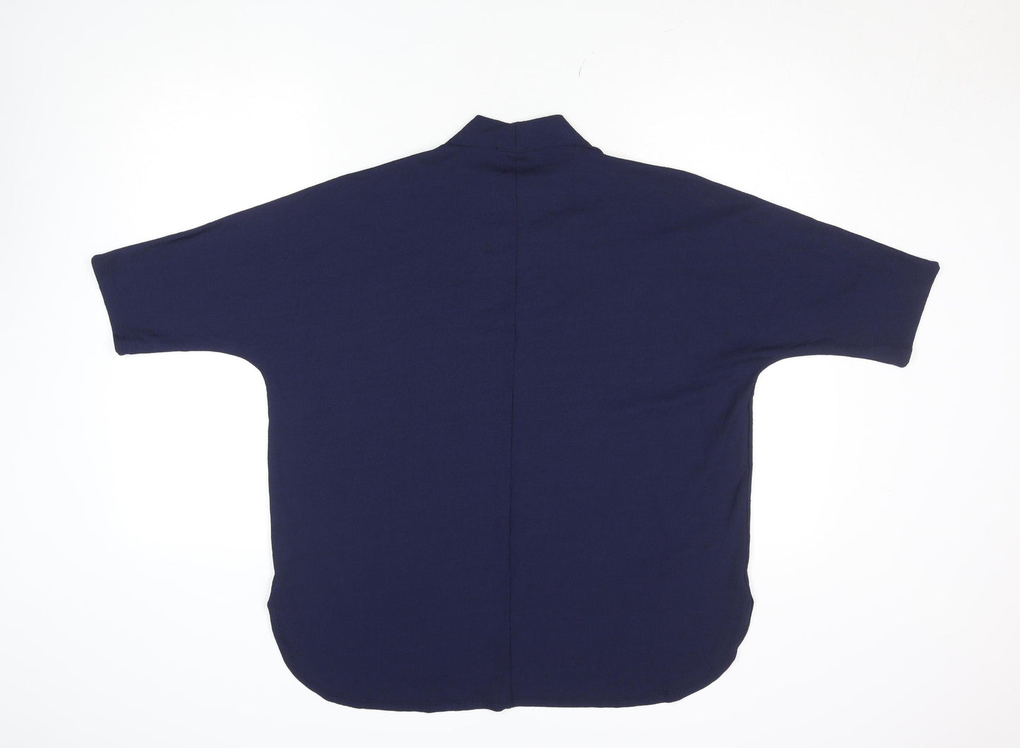 Gallery Women's Blue Kimono Style Jersey Blouse Size L