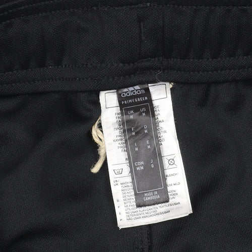 Adidas Men Black Medium Tapered Track Pants Primegreen