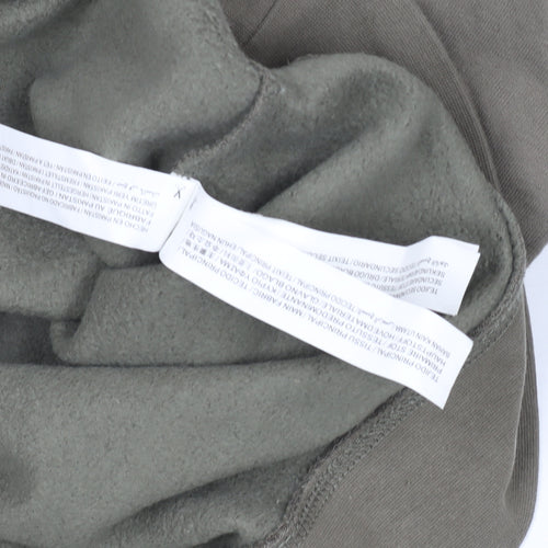 Zara Men’s Brown Cotton Fleece Crew Neck Sweatshirt Size M
