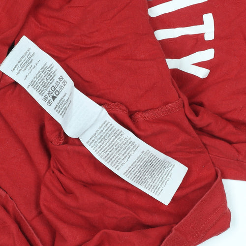 Jack & Jones Mens Red XL Graphic Print Crew Neck T-Shirt