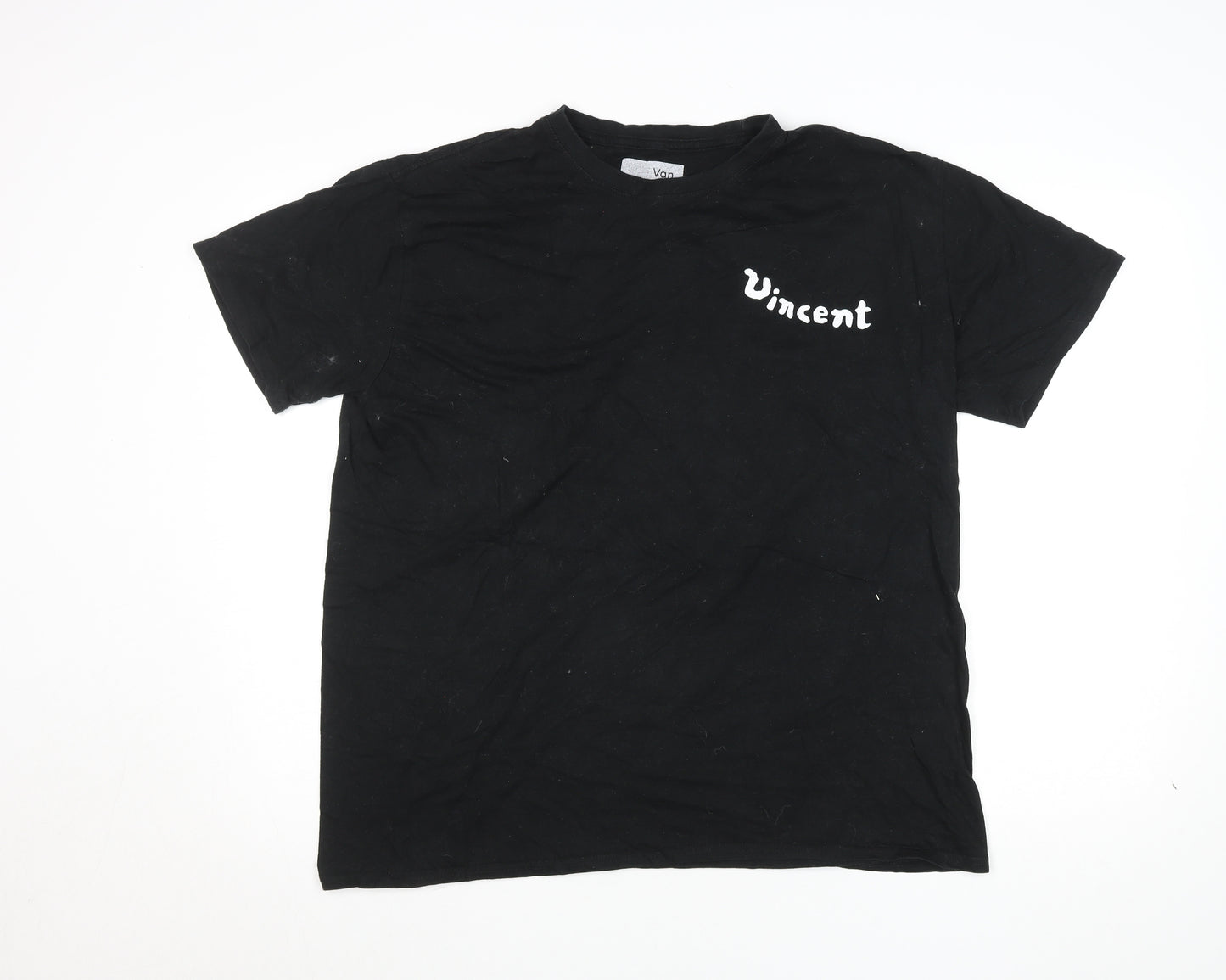 Van Gogh Museum Men’s Black Art Graphic T-Shirt Size M