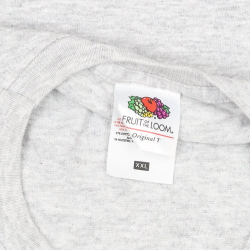 Fruit of the Loom Men’s Grey 2XL Wild Atlantic Way Graphic T-Shirt