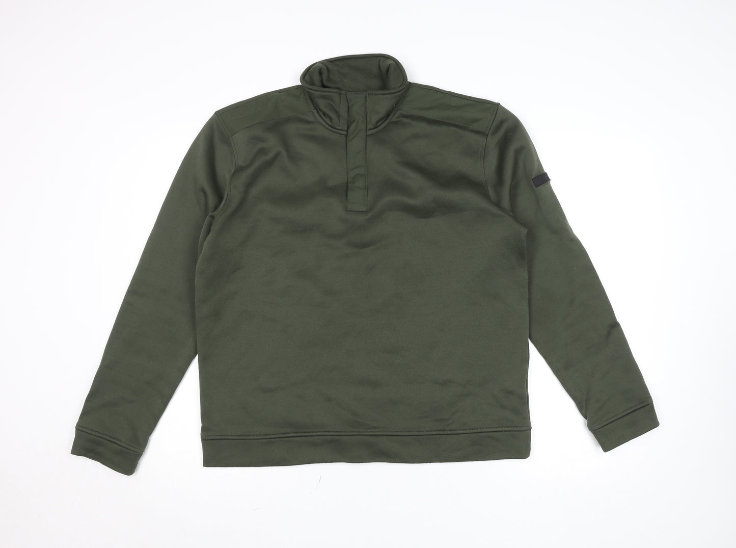 Regatta Great Outdoors Men's Green M 1/4 Zip Fleece Sweatshirt