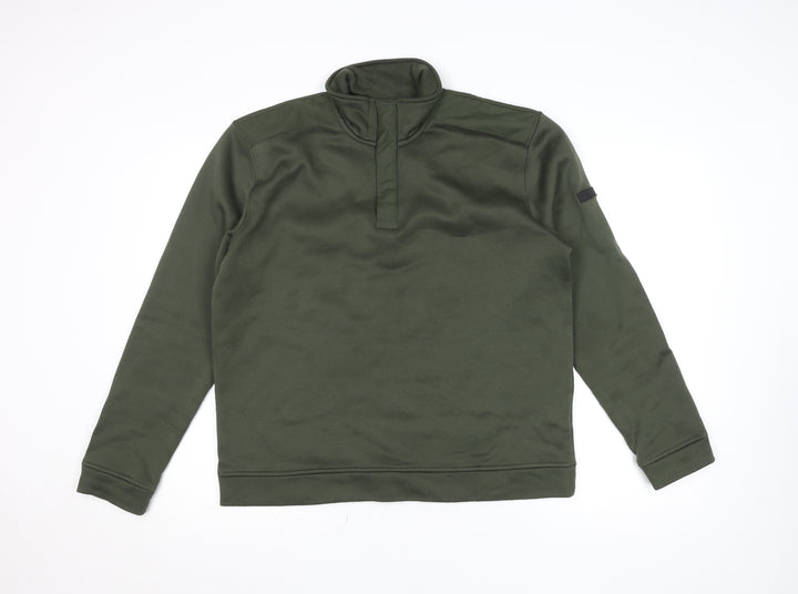 Regatta Great Outdoors Men's Green M 1/4 Zip Fleece Sweatshirt