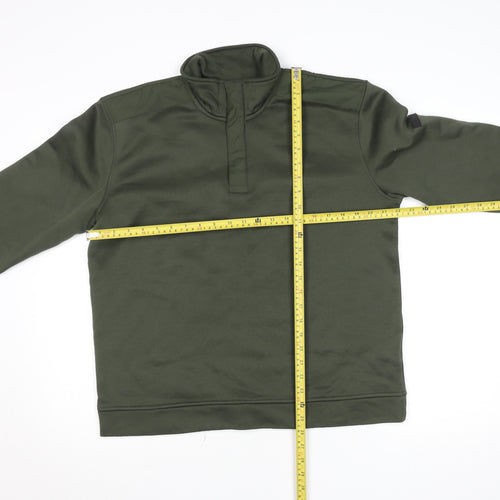 Regatta Great Outdoors Men's Green M 1/4 Zip Fleece Sweatshirt