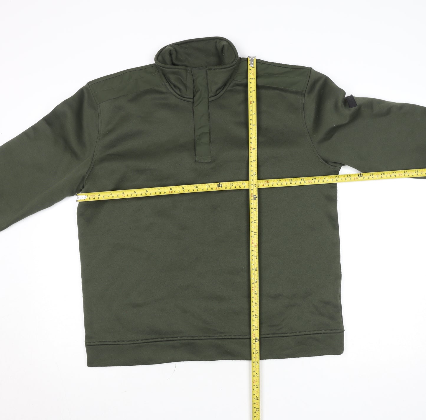 Regatta Great Outdoors Men's Green M 1/4 Zip Fleece Sweatshirt