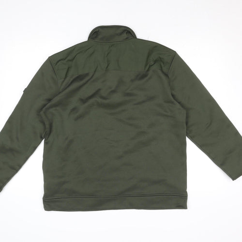 Regatta Great Outdoors Men's Green M 1/4 Zip Fleece Sweatshirt