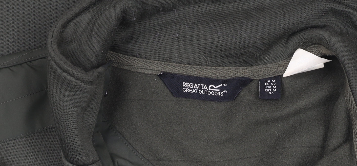 Regatta Great Outdoors Men's Green M 1/4 Zip Fleece Sweatshirt