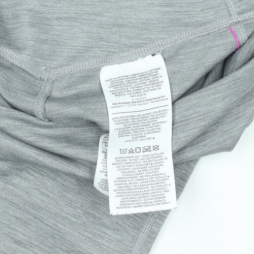 Nike Women's Grey Dri-FIT Leggings Small Slim Fit Sportswear