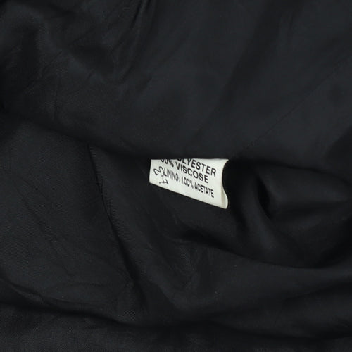 Diva Women's Black Size 10 Tailored Long Suit Jacket