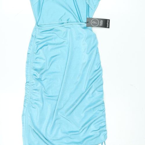 Boohoo Petite Blue Bodycon Short Dress Size 6 Women’s Summer Party