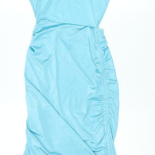 Boohoo Petite Blue Bodycon Short Dress Size 6 Women’s Summer Party