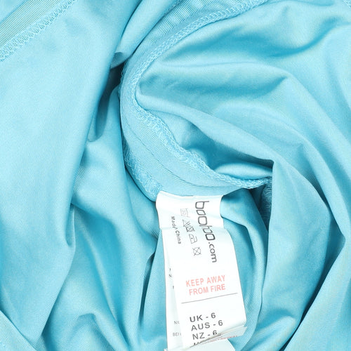 Boohoo Petite Blue Bodycon Short Dress Size 6 Women’s Summer Party