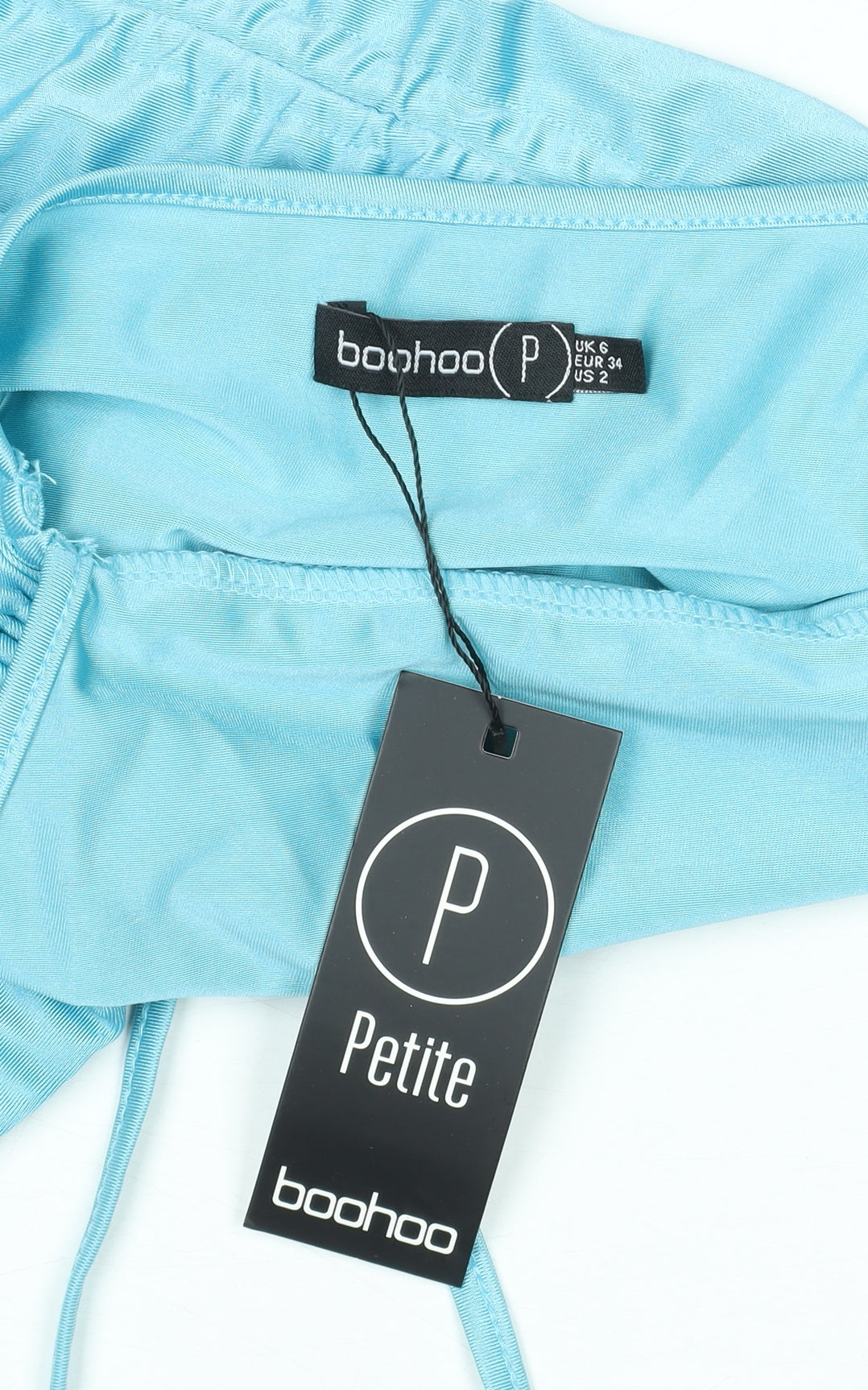 Boohoo Petite Blue Bodycon Short Dress Size 6 Women’s Summer Party