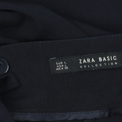 Zara Women Black Wide-Leg Sleeveless Jumpsuit Size 14