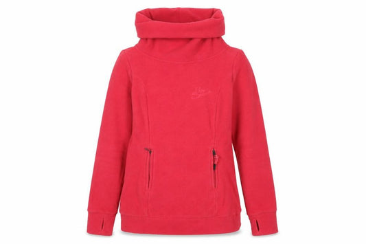 Front view of Urban Surface Women's Red XS Fleece Pullover Sweatshirt with Pockets