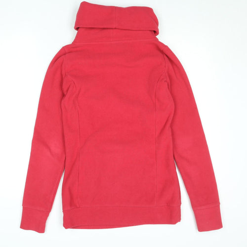 Urban Surface Women's Red XS Fleece Pullover Sweatshirt with Pockets
