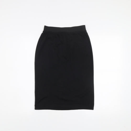 InStyle Women's Black Knee Length Stretch Pencil Skirt M