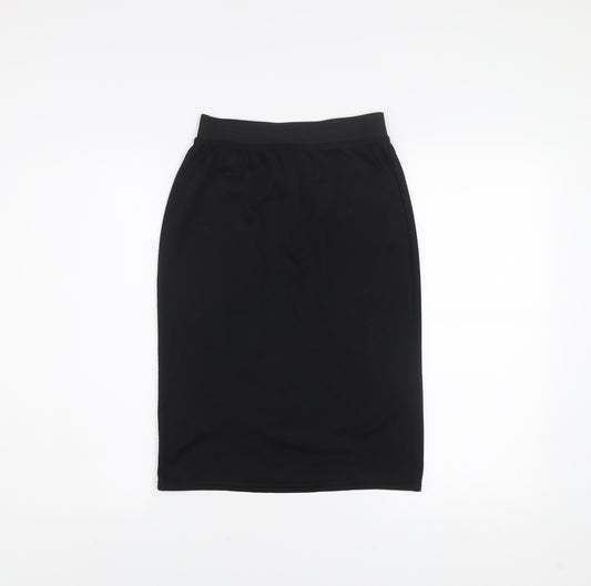 InStyle Women's Black Knee Length Stretch Pencil Skirt M